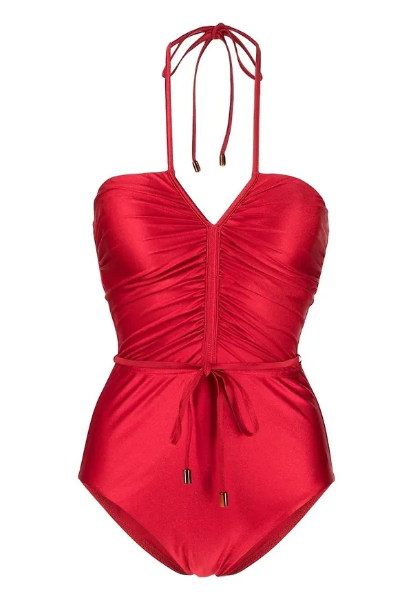 ZIMMERMANN Clover baddräkt med halterneck - Röd