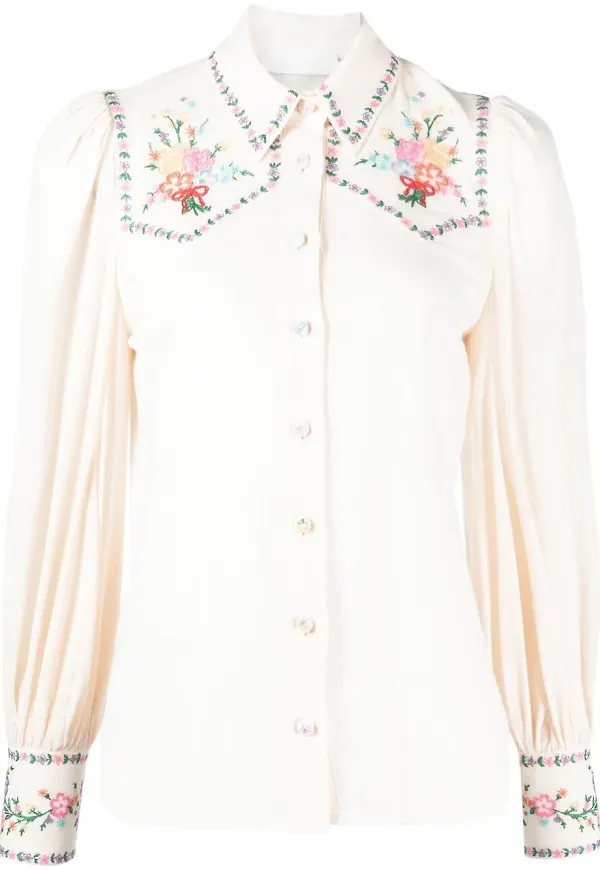 ZIMMERMANN Clover kjol med blomsterbrodyr - VICR