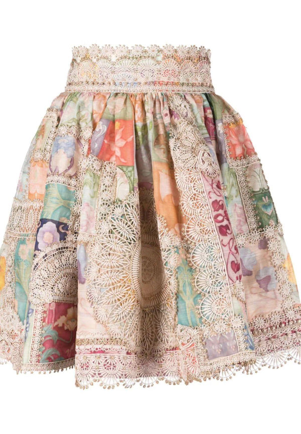 ZIMMERMANN Cosmic Zodiac utsvängd kjol - Neutral