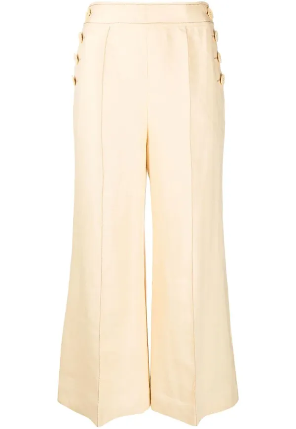 ZIMMERMANN culottes med vida ben - Gul