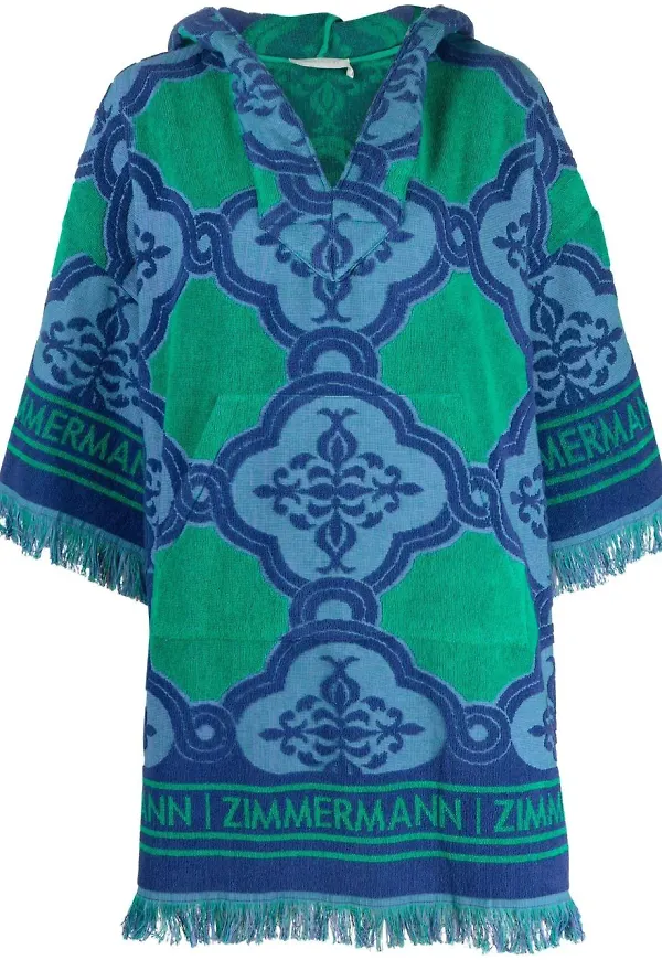 ZIMMERMANN fransig kaftan - Blå