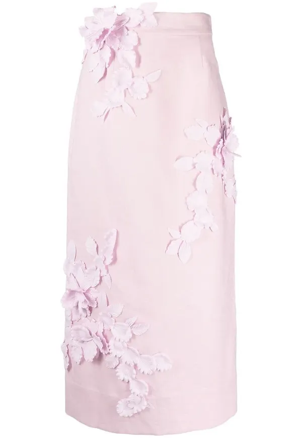 ZIMMERMANN High Tide blommig kjol - Rosa