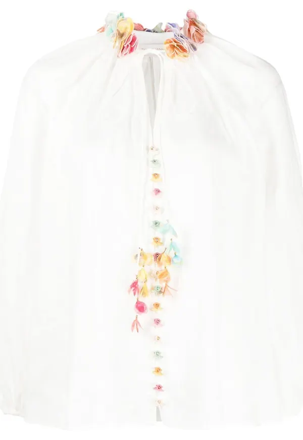 ZIMMERMANN High Tide Lantern blus - Vit