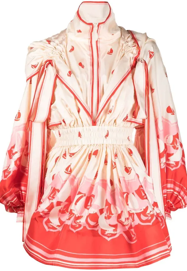 ZIMMERMANN High Tide miniklänning - Neutral