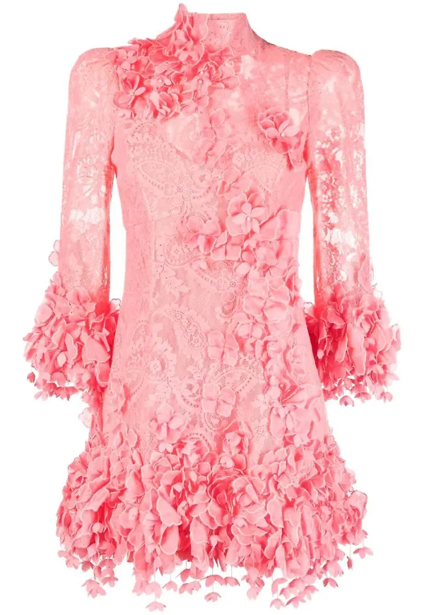 ZIMMERMANN High Tide miniklänning - Rosa