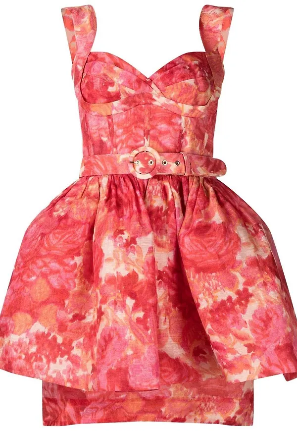 ZIMMERMANN High Tide miniklänning - Rosa