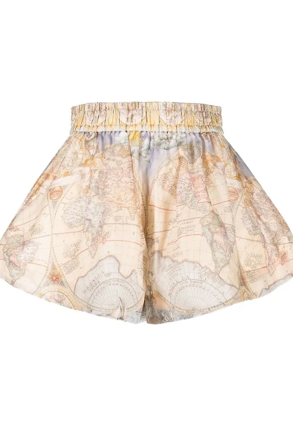 ZIMMERMANN High Tide shorts med elastisk midja - Neutral