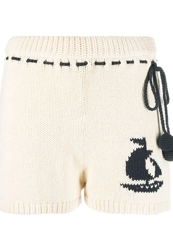 ZIMMERMANN High Tide stickade shorts - Neutral