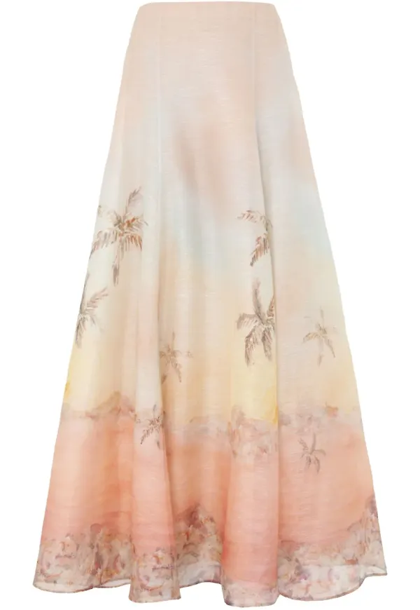 ZIMMERMANN Illuminate maxikjol - Rosa