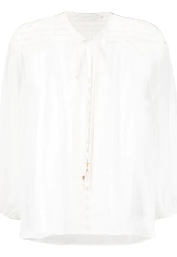 ZIMMERMANN Jude blus - Vit