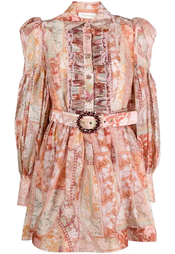 ZIMMERMANN Kaleidoscope miniklänning - Orange