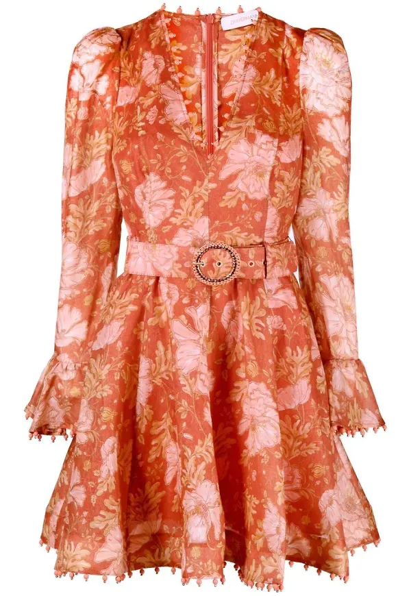 ZIMMERMANN Kaleidoscope miniklänning - Orange