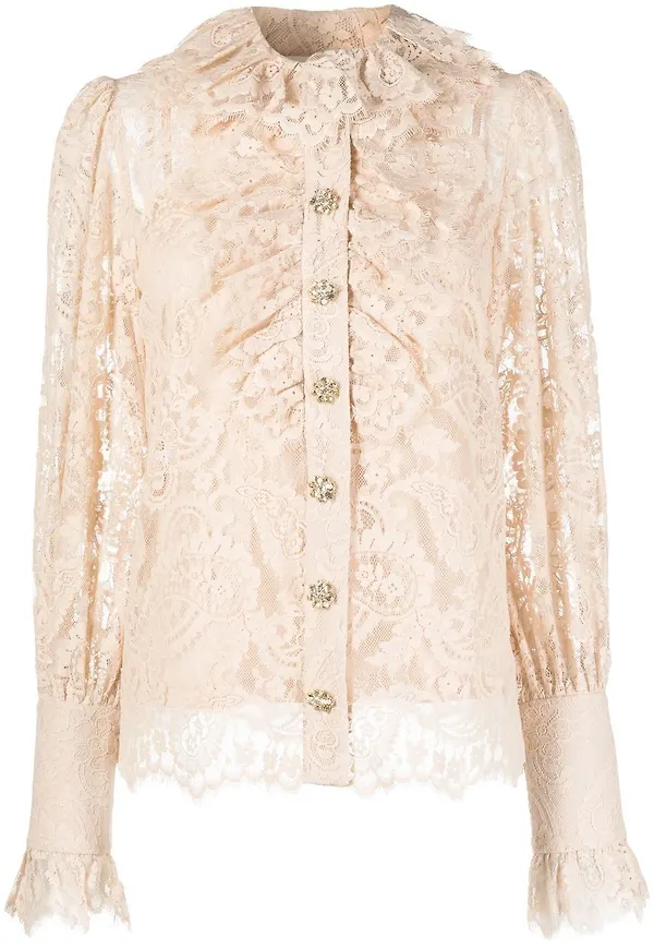 ZIMMERMANN Kaleidoscope spetsblus - Neutral