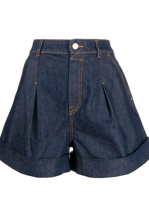 ZIMMERMANN lace-up detail shorts - Blå