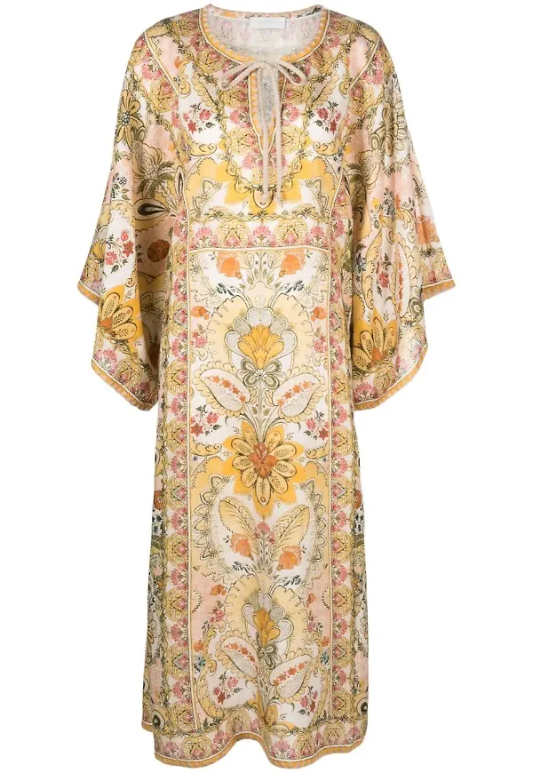 ZIMMERMANN Laurel kaftanklänning - Gul