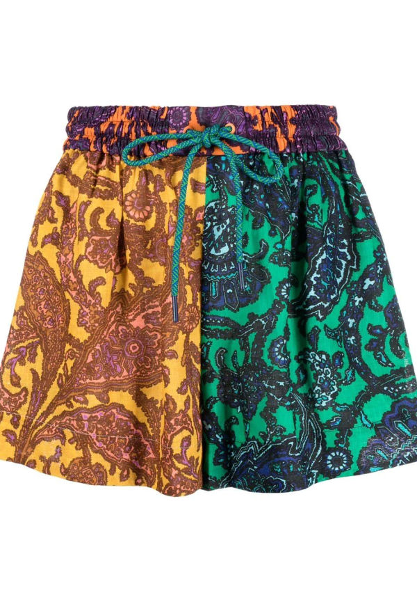 ZIMMERMANN paisleymönstrade shorts - Grön