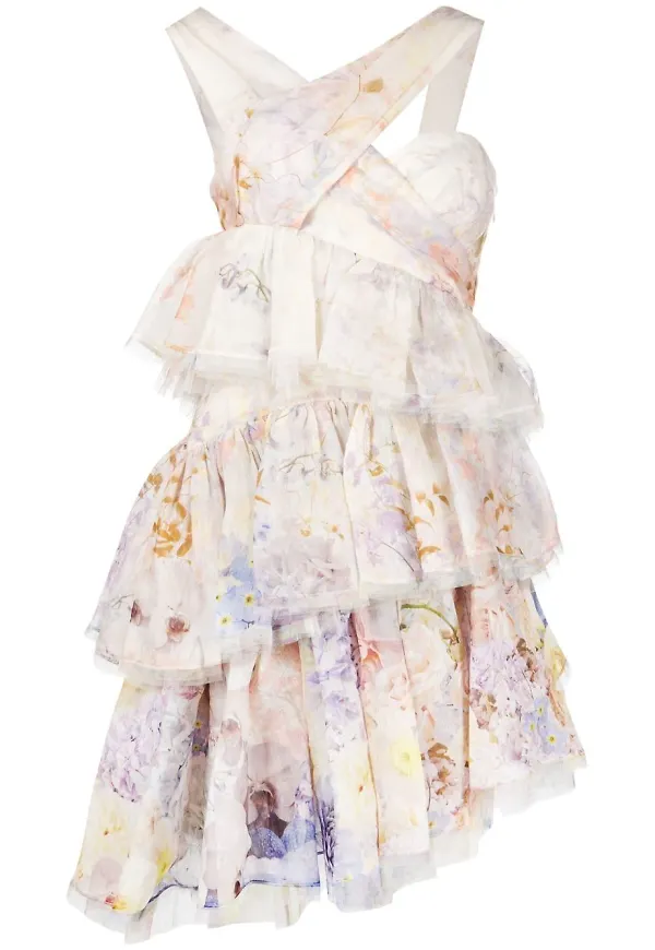 ZIMMERMANN Rhythmic asymmetrisk miniklänning - Neutral