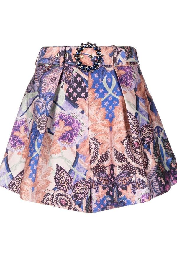 ZIMMERMANN shorts med hög midja - Lila