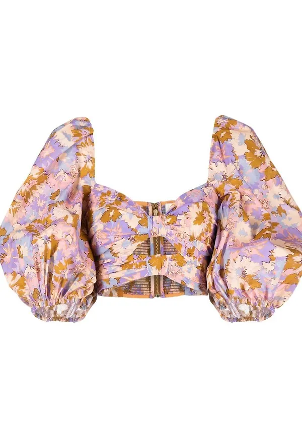 ZIMMERMANN Violet Twist croptop - Lila