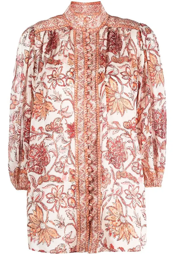 ZIMMERMANN Vitali blommig blus - Neutral