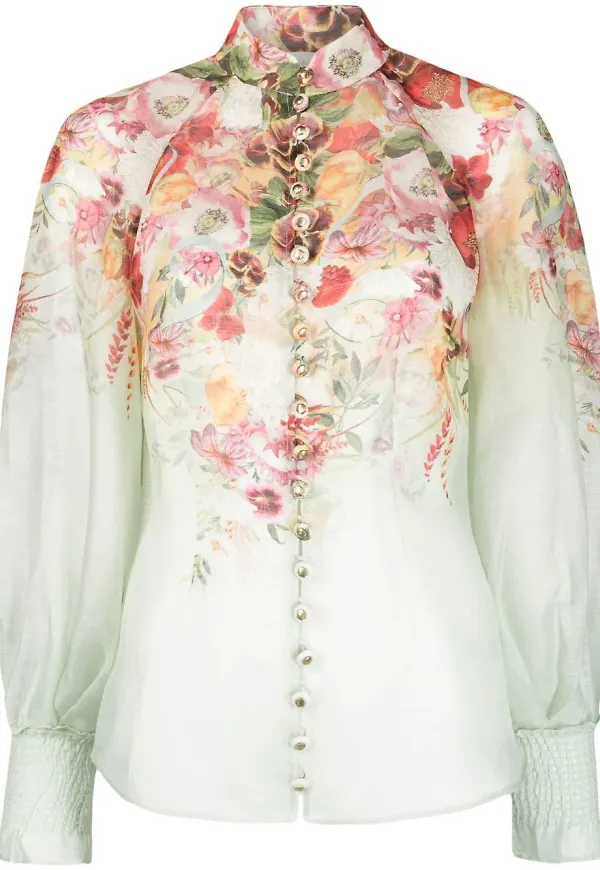 ZIMMERMANN Wonderland blommig blus - Grön