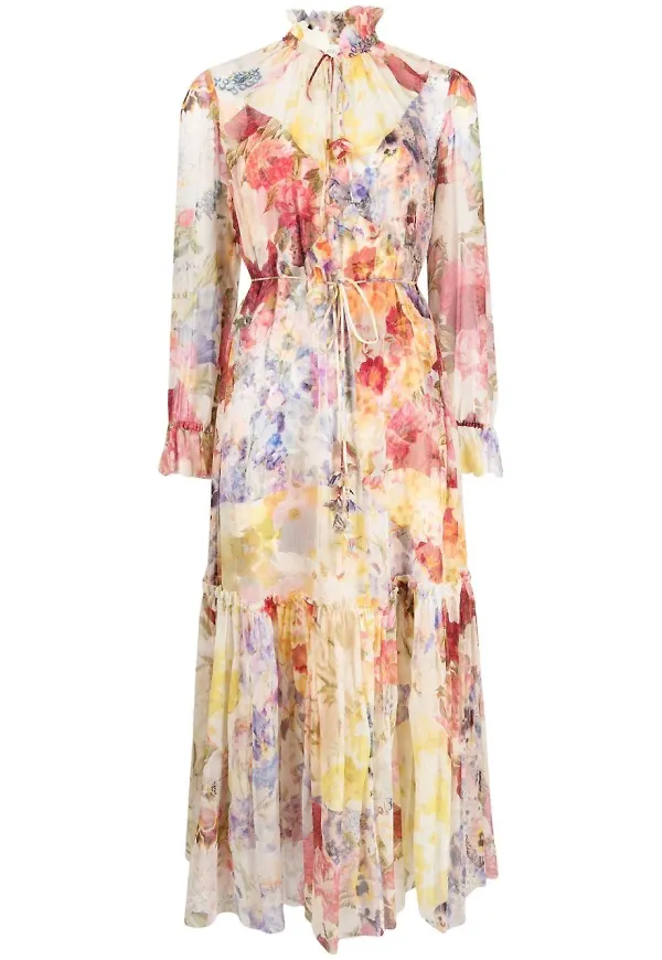 ZIMMERMANN Wonderland blommig midiklänning - Neutral