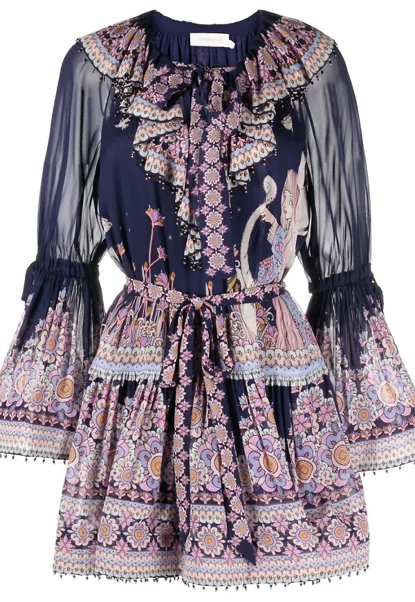 ZIMMERMANN Zodiac Virgo klänning - Lila