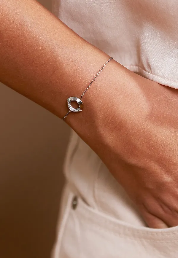 Zinnia bracelet stee