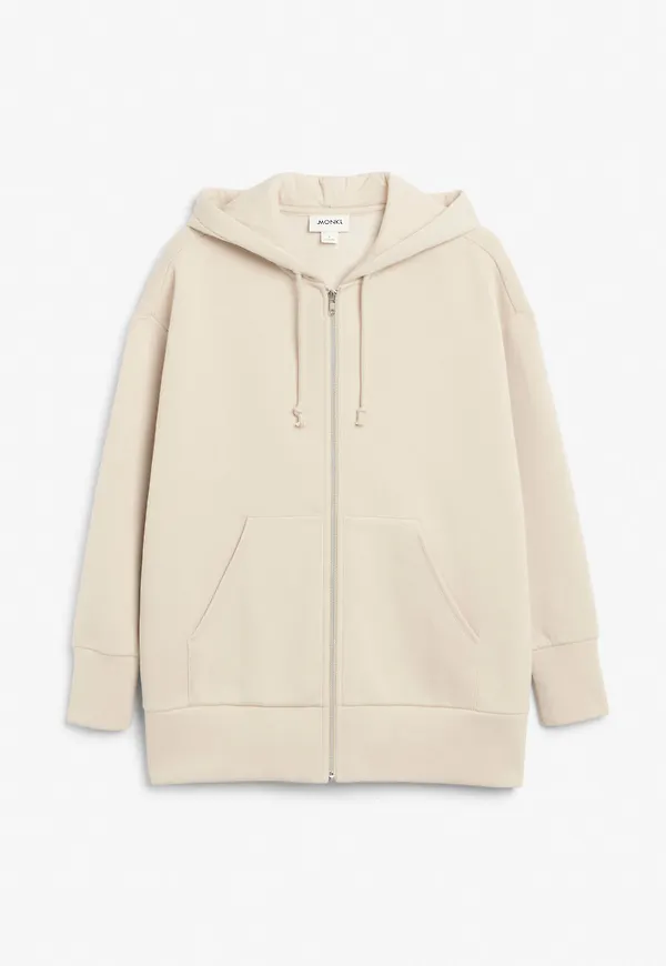 Zip-up hoodie - Beige