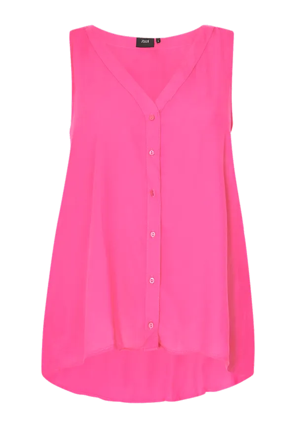 Zizzi - Blus vBella S/L BLouse - Lila