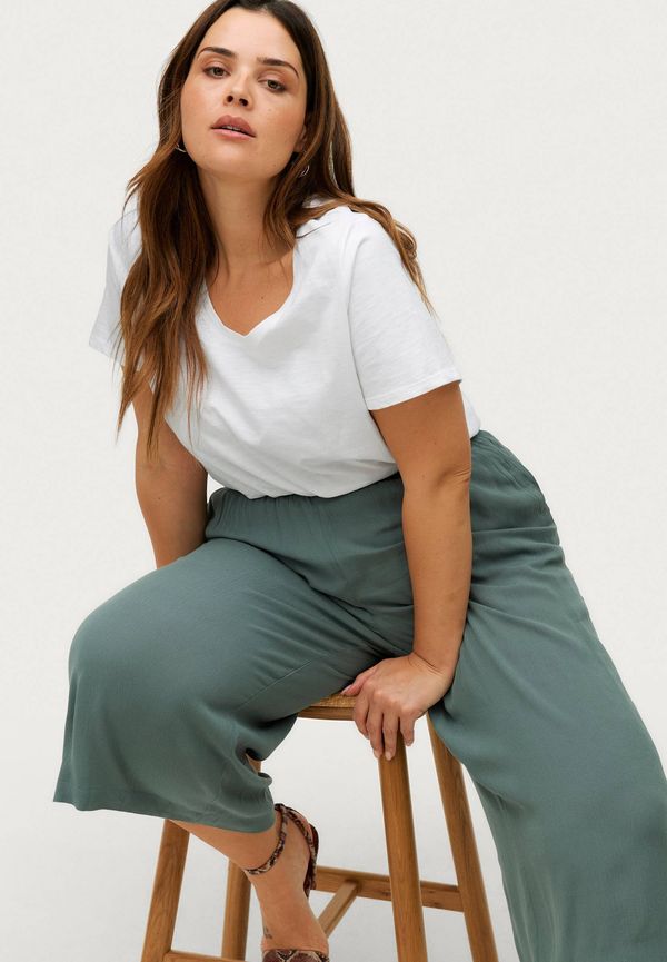 Zizzi - Byxor vWisma Culotte Pant - Grön