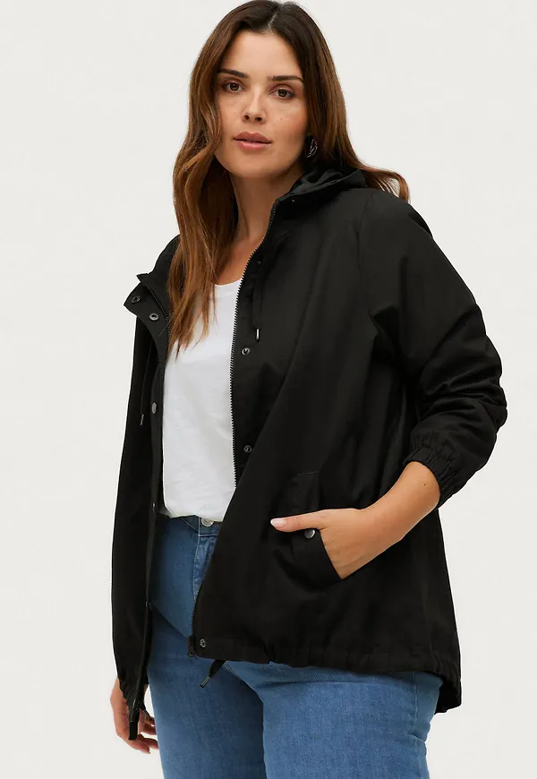Zizzi - Jacka mCamma L/S Jacket - Svart - 42/44