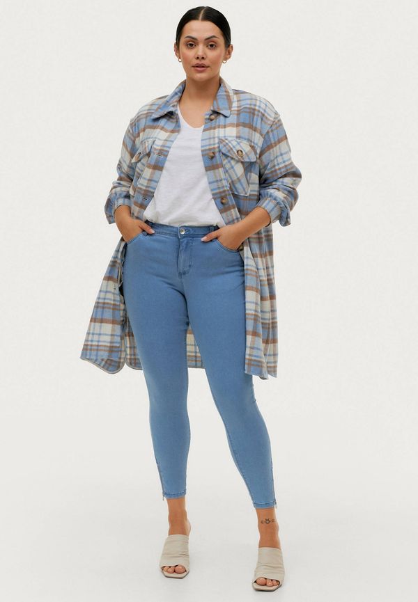 Zizzi - Jeans Amy Cropped - Blå