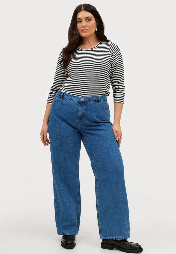 Zizzi - Jeans jLan Straight Jeans - Blå