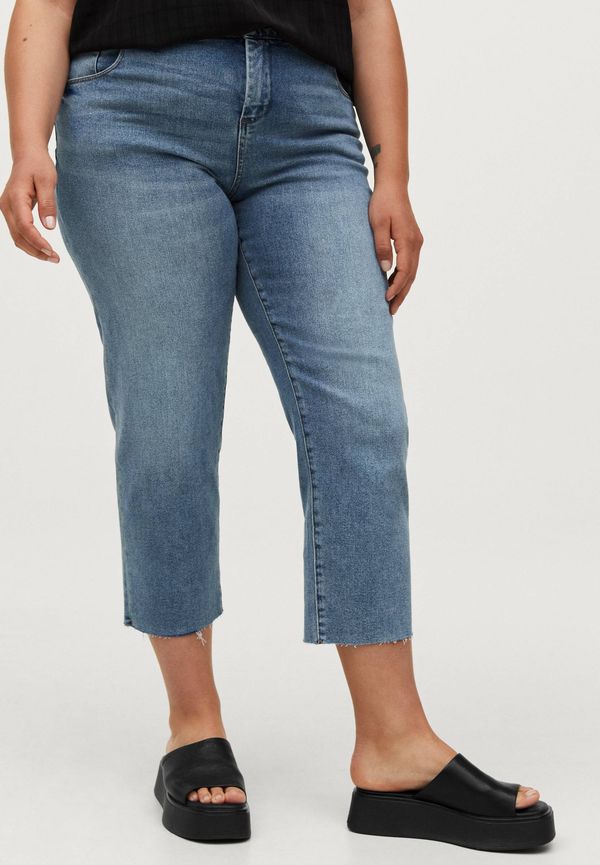 Zizzi - Jeans jVera Crop Straight Jeans - Blå