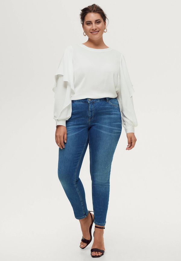 Zizzi - Jeans Long Sanna Ex Slim - Blå