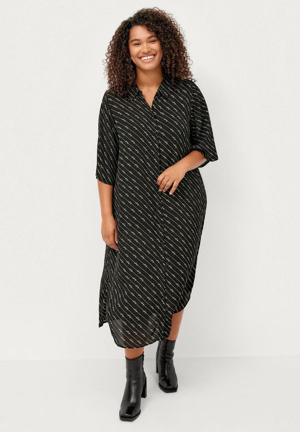 Zizzi - Långskjorta xInfinity 1/2 Long Shirt - Svart
