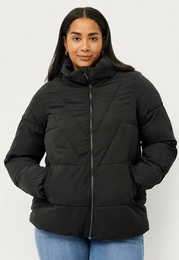 Zizzi - Vinterjacka caPeachy L/S Jacket - Svart - 42/44