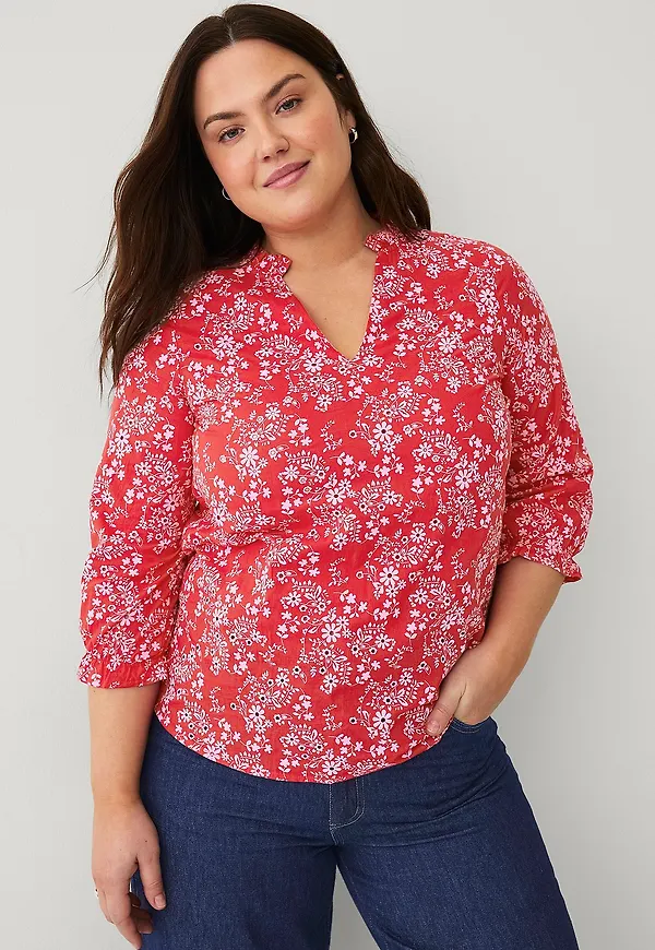 Zizzi - Blus mRuby 3/4 Blouse