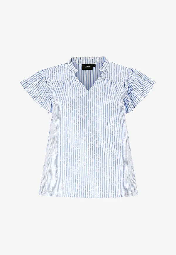Zizzi - Blus vKatja S/L - Blå