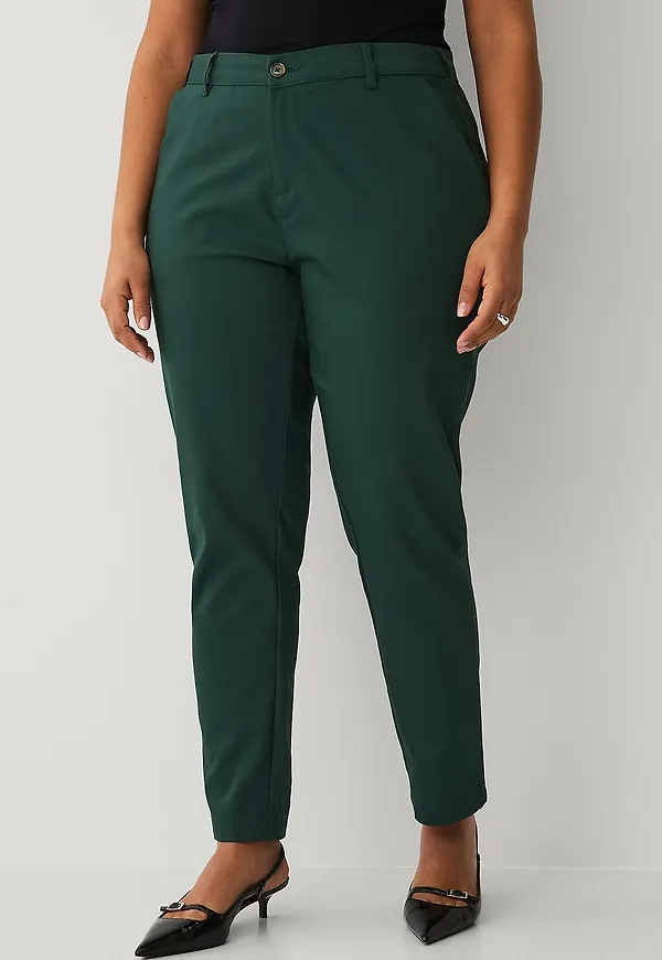 Zizzi - Byxor caEdith Slacks Pants - Grön