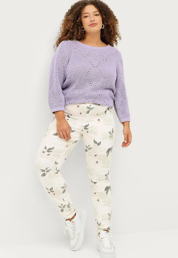Zizzi - Byxor jSea Amy Jeans - Vit