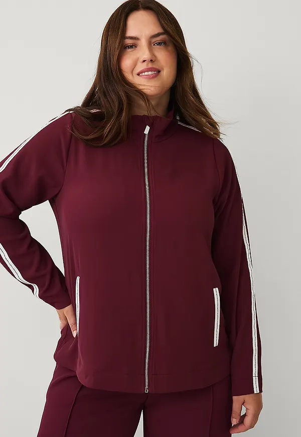Zizzi - Cardigan mClaudia L/S - Röd