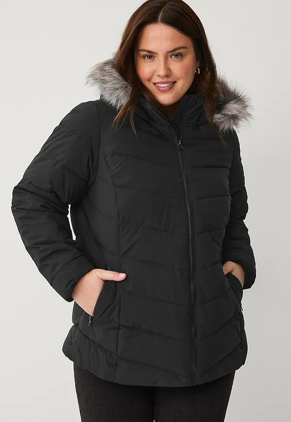 Zizzi - Jacka caJulia L/S Jacket - Svart