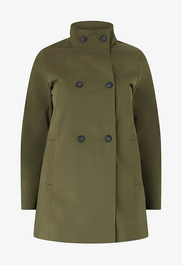 Zizzi - Jacka caValencia L/S Coat - Grön