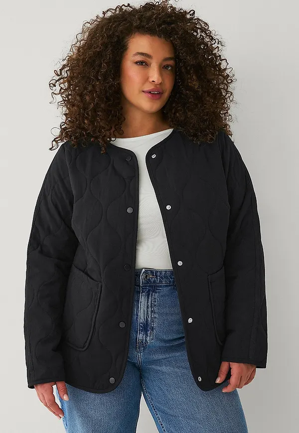 Zizzi - Jacka mMary, L/s - Svart
