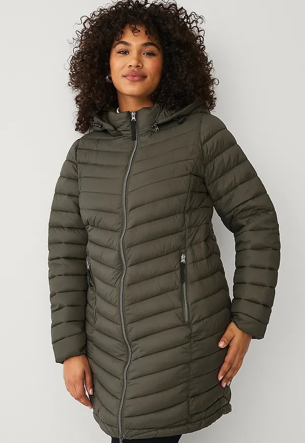 Zizzi - Jacka mSally L/S Coat - Grå