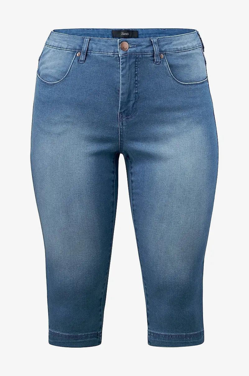 Zizzi - Jeans Amy Capri - Blå
