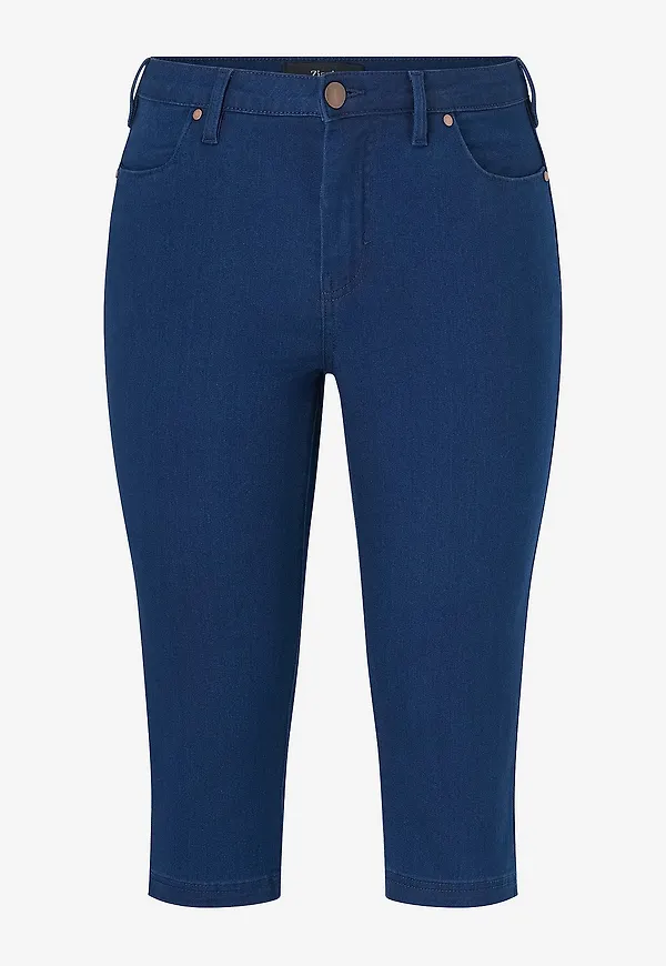 Zizzi - Jeans Amy Capri - Blå