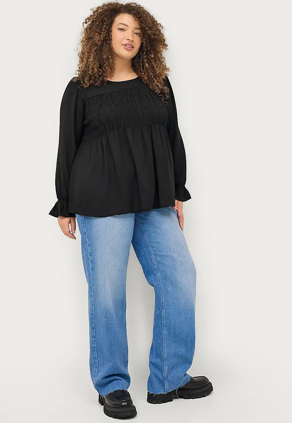 Zizzi - Jeans jFly Straight - Blå